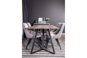 Malvina Matgrupp med 4 Valerie Lyx Sammetsstolar - Möbler - Bord & matgrupp - Matgrupp