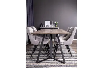 Malvina Matgrupp med 4 Valerie Lyx Sammetsstolar - Möbler - Bord & matgrupp - Matgrupp