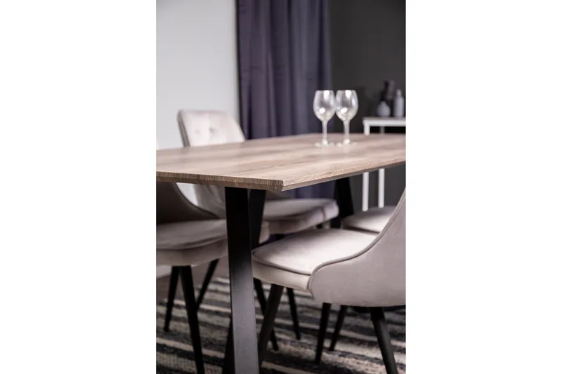 Malvina Matgrupp med 4 Valerie Lyx Sammetsstolar - Möbler - Bord & matgrupp - Matgrupp