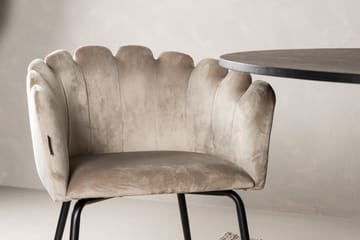 Matgrupp Manciat  230 cm Oval med 4 Limhamn stolar - Beige - Möbler - Bord & matgrupp - Matgrupp