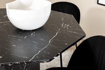 Marbs Matgrupp 110 cm Rund inkl 4 Foyos Stolar - Svart - Möbler - Bord & matgrupp - Matgrupp