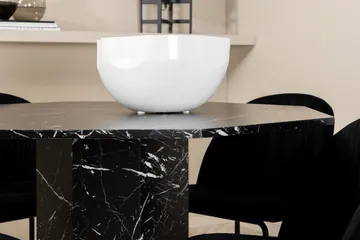 Marbs Matgrupp 110 cm Rund inkl 4 Foyos Stolar - Svart - Möbler - Bord & matgrupp - Matgrupp