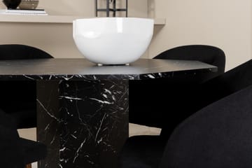 Marbs Matgrupp 110 cm Rund inkl 4 Kullersbro Stolar - Svart/Brun - Möbler - Bord & matgrupp - Matgrupp