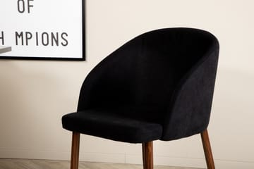 Marbs Matgrupp 110 cm Rund inkl 4 Kullersbro Stolar - Svart/Brun - Möbler - Bord & matgrupp - Matgrupp