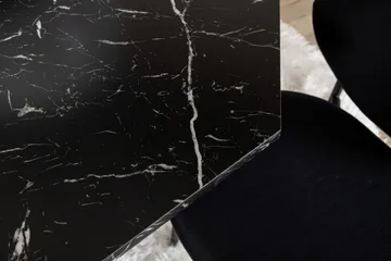 Marbs Matgrupp 110 cm Rund inkl 4 Moncoll Stolar - Svart - Möbler - Bord & matgrupp - Matgrupp