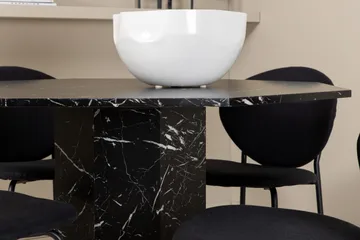 Marbs Matgrupp 110 cm Rund inkl 4 Moncoll Stolar - Svart - Möbler - Bord & matgrupp - Matgrupp