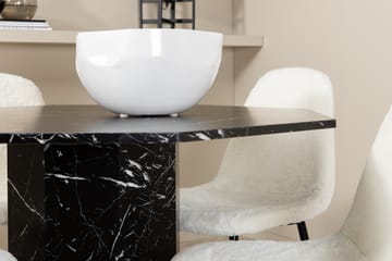 Marbs Matgrupp 110 cm Rund inkl 4 Pontus Stolar - Svart/Vit - Möbler - Bord & matgrupp - Matgrupp