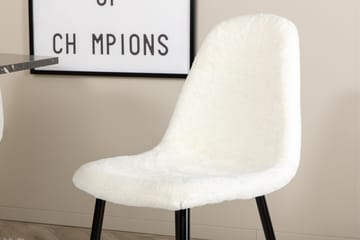 Marbs Matgrupp 110 cm Rund inkl 4 Pontus Stolar - Svart/Vit - Möbler - Bord & matgrupp - Matgrupp