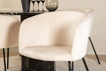 Marbs runt matbord med 4st Berit matstol - Möbler - Bord & matgrupp - Matgrupp