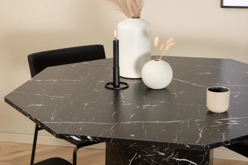 Marbs runt matbord med 4st Kenth matstol - Möbler - Bord & matgrupp - Matgrupp