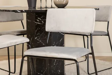 Marbs runt matbord med 4st Kenth matstol - Möbler - Bord & matgrupp - Matgrupp