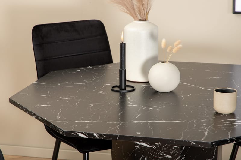 Marbs runt matbord med 4st Windu Lyx matstol - Möbler - Bord & matgrupp - Matgrupp