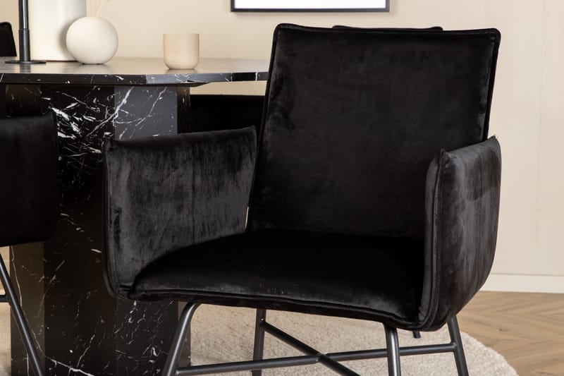 Marbs runt matbord med 4st Pippi matstol - Möbler - Bord & matgrupp - Matgrupp