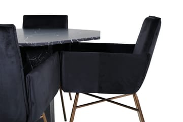 Marbs runt matbord med 4st Pippi matstol - Möbler - Bord & matgrupp - Matgrupp