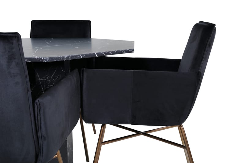 Marbs runt matbord med 4st Pippi matstol - Möbler - Bord & matgrupp - Matgrupp