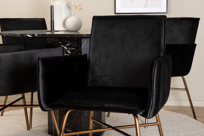 Marbs runt matbord med 4st Pippi matstol - Möbler - Bord & matgrupp - Matgrupp