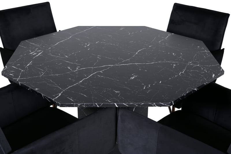 Marbs runt matbord med 4st Pippi matstol - Möbler - Bord & matgrupp - Matgrupp