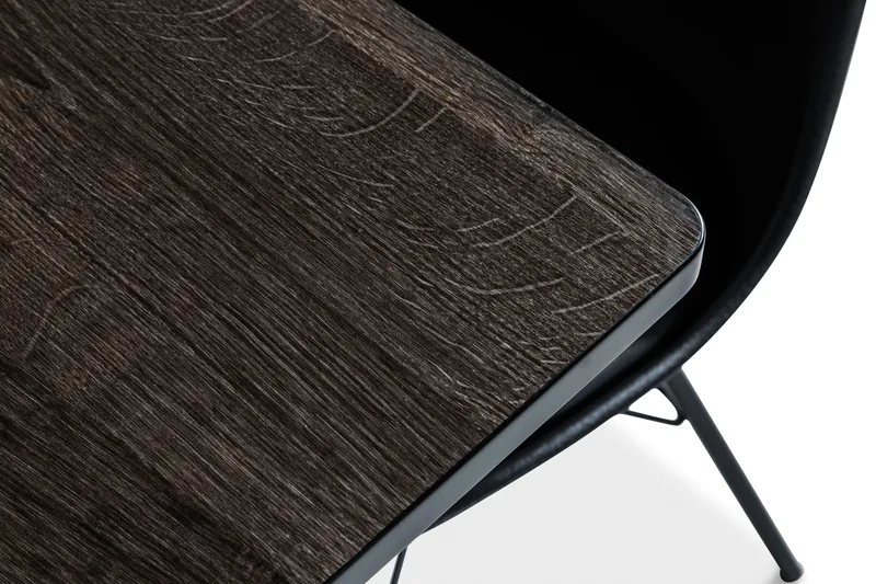 Marcelen Matgrupp 120 cm med 4 Nibe Stol - Brun/Svart - Möbler - Bord & matgrupp - Matgrupp