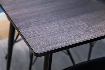 Marcelen Matgrupp 120 cm med 4 Nibe Stol - Brun/Svart - Möbler - Bord & matgrupp - Matgrupp