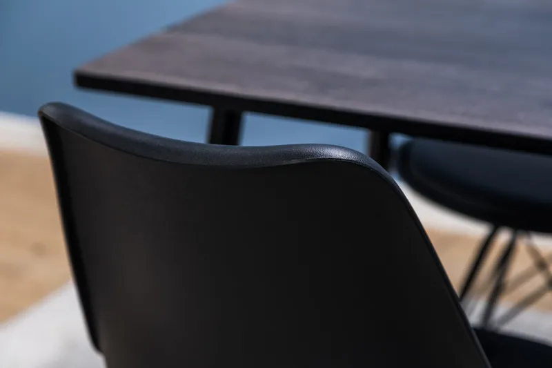 Marcelen Matgrupp 120 cm med 4 Nibe Stol - Brun/Svart - Möbler - Bord & matgrupp - Matgrupp