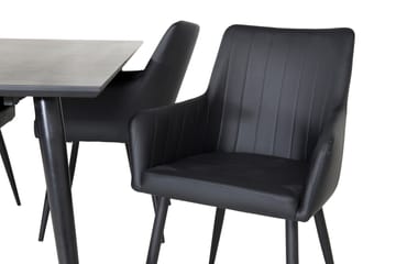 Matbord Balisa 180 cm med 4 st Casper Karmstol Konstläder - Möbler - Bord & matgrupp - Matgrupp