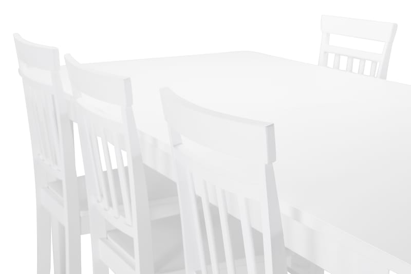 Matbord Isadora med 6 st Catskill stolar - Vit - Matgrupp