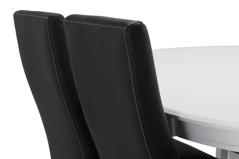 Matbord Lowisa med 4 st Max stolar - Vit/Svart - Matgrupp