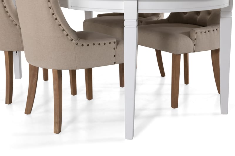 Matbord Lowisa med 4 st Ophelia stolar - Beige - Möbler - Bord & matgrupp - Matgrupp