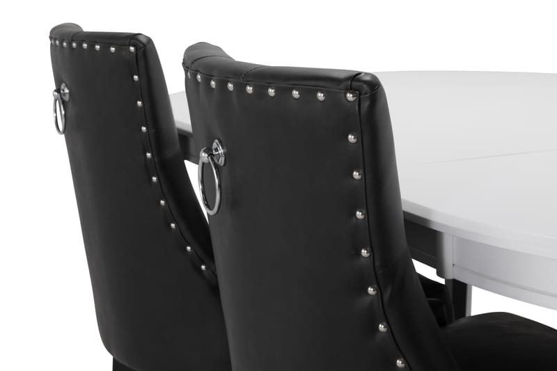 Matbord Lowisa med 4 st Tuva stolar - Svart - Matgrupp