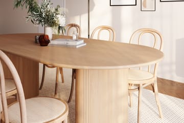 Matbord Neandir 220 cm  Massiv Ek med 6 Matstolar Hembrug - Brun - Möbler - Bord & matgrupp - Matgrupp
