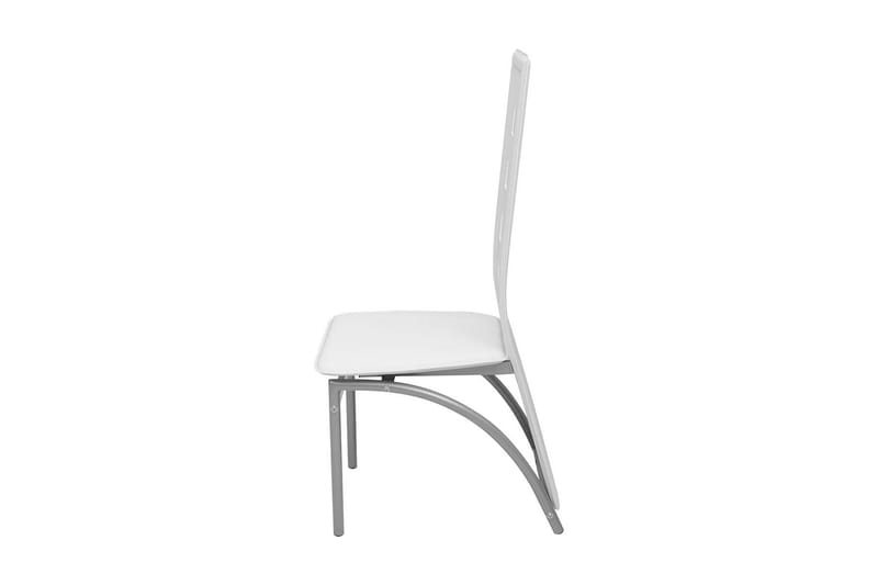 Matbord och stolar 5 delar vit - Flerfärgad - Matgrupp
