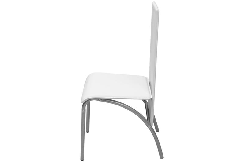 Matbord och stolar 5 delar vit - Flerfärgad - Matgrupp