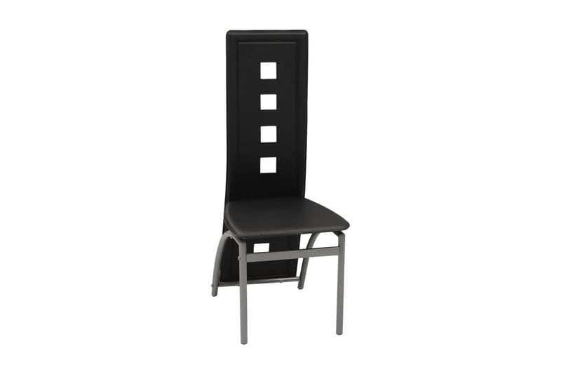 Matbord och stolar 7 delar svart - Svart - Matgrupp