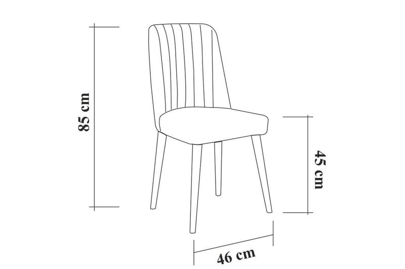 Matgrupp 4 delar Orrest 75 cm - Vit - Möbler - Bord & matgrupp - Matgrupp
