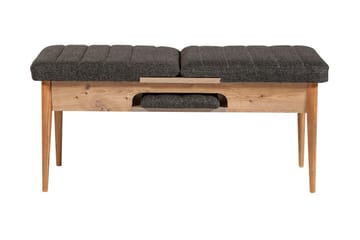 Matgrupp 4 delar Swonger 75 cm - Trä|natur|Antracit - Möbler - Bord & matgrupp - Matgrupp