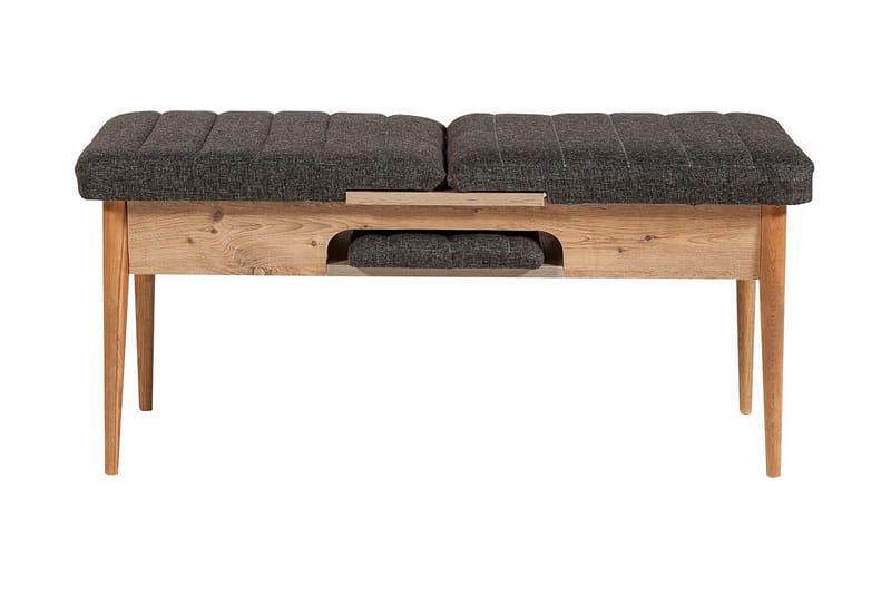 Matgrupp 4 delar Swonger 75 cm - Trä|natur|Antracit - Möbler - Bord & matgrupp - Matgrupp