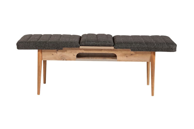 Matgrupp 4 delar Swonger 75 cm - Trä|natur|Antracit - Möbler - Bord & matgrupp - Matgrupp
