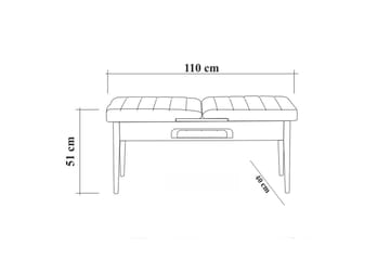 Matgrupp 4 delar Swonger 75 cm - Trä|natur|Antracit - Möbler - Bord & matgrupp - Matgrupp