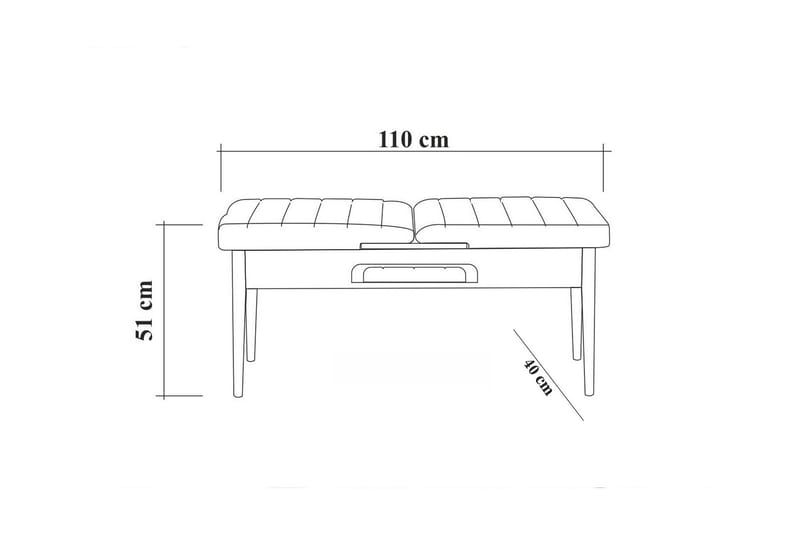 Matgrupp 4 delar Swonger 75 cm - Trä|natur|Antracit - Möbler - Bord & matgrupp - Matgrupp