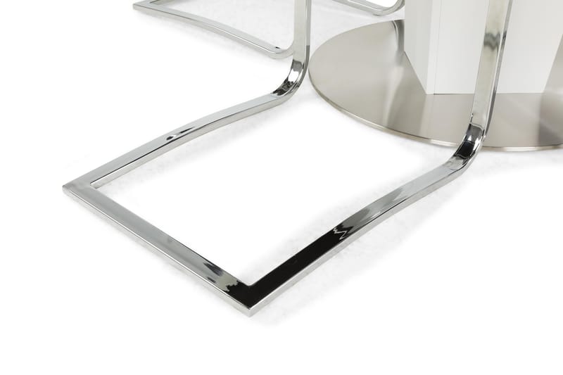 Matgrupp Blocco 120 cm med 4st Jack stolar Svart - Vit|Svart - Möbler - Bord & matgrupp - Matgrupp
