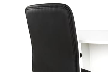 Matgrupp Blocco 120 cm med 4st Shaw stolar Svart - Vit|Svart - Möbler - Bord & matgrupp - Matgrupp