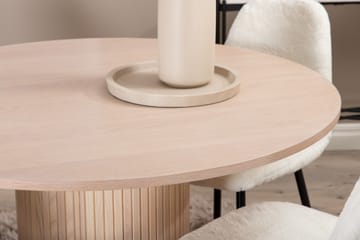 Matgrupp Cinaba 100 cm Rund inkl 4 Tommy Stolar - Beige/Vit/Svart - Möbler - Bord & matgrupp - Matgrupp