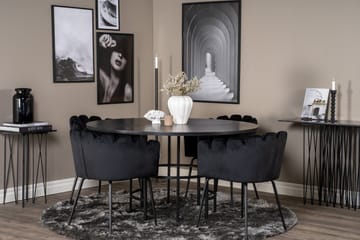 Matgrupp Copenhagen med 4 Limhamn Matstolar Svart - Furniture Fashion - Möbler - Bord & matgrupp - Matgrupp
