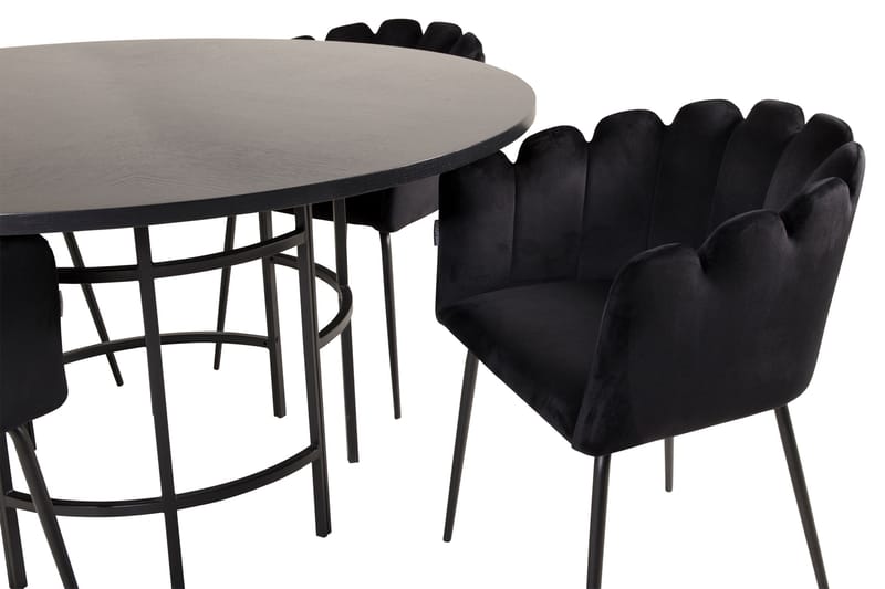 Matgrupp Copenhagen med 4 Limhamn Matstolar Svart - Furniture Fashion - Möbler - Bord & matgrupp - Matgrupp