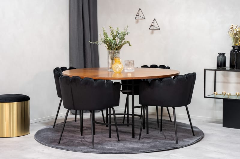 Matgrupp Copenhagen med 4 Limhamn Matstolar Svart - Furniture Fashion - Matgrupp