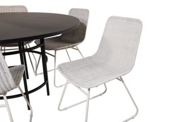 Matgrupp Copenhagen med 6 Ezra Matstolar Vit - Furniture Fashion - Möbler - Bord & matgrupp - Matgrupp