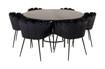 Matgrupp Copenhagen med 6 Limhamn Matstolar Svart - Furniture Fashion - Möbler - Bord & matgrupp - Matgrupp