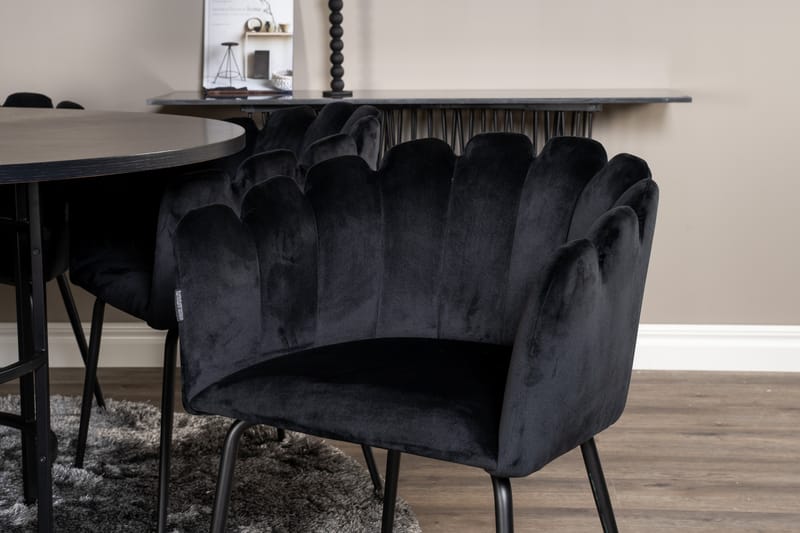 Matgrupp Copenhagen med 6 Limhamn Matstolar Svart - Furniture Fashion - Möbler - Bord & matgrupp - Matgrupp