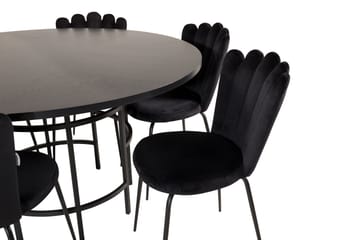 Matgrupp Copenhagen med 6 Limhamn Matstolar Svart - Furniture Fashion - Möbler - Bord & matgrupp - Matgrupp