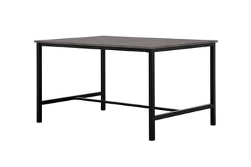 Matgrupp Evo 138 cm med 4 Robledo Stol - Betong|Svart|PU|Krom - Möbler - Bord & matgrupp - Matgrupp